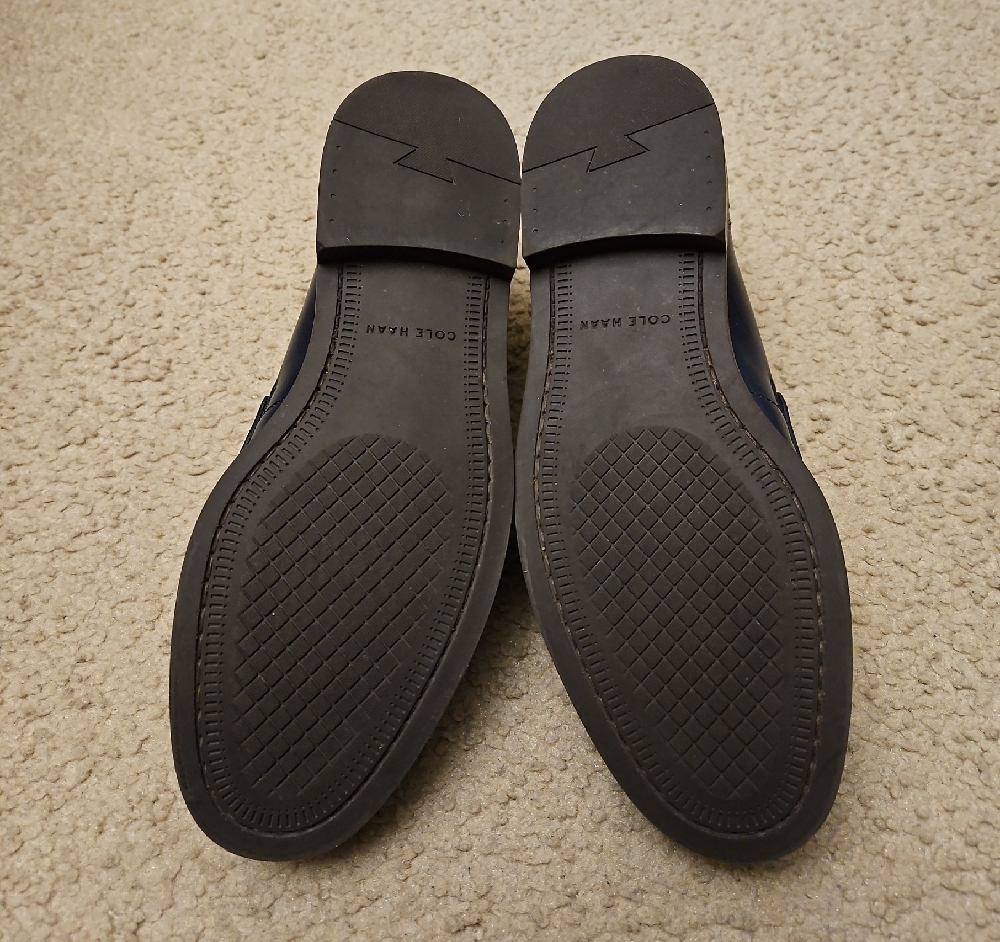 Cole Haan Navy Loafers | Bedford Penny Loafers - Picture 6 of 6